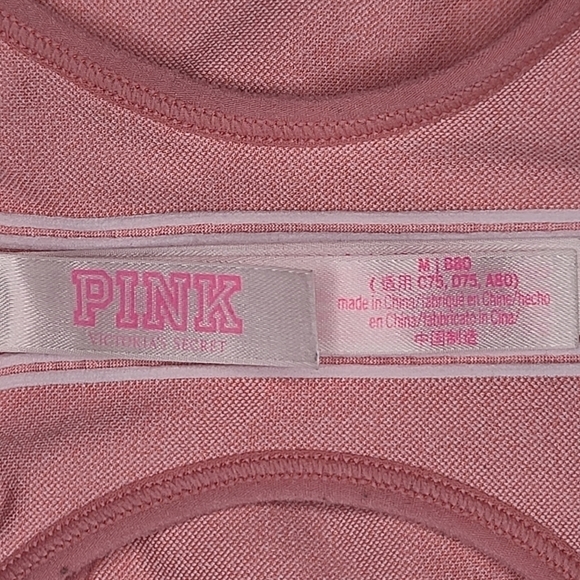 PINK Victoria's Secret Racerback Unlined Wireless Sports Bra, Size Medium - Picture 5 of 9